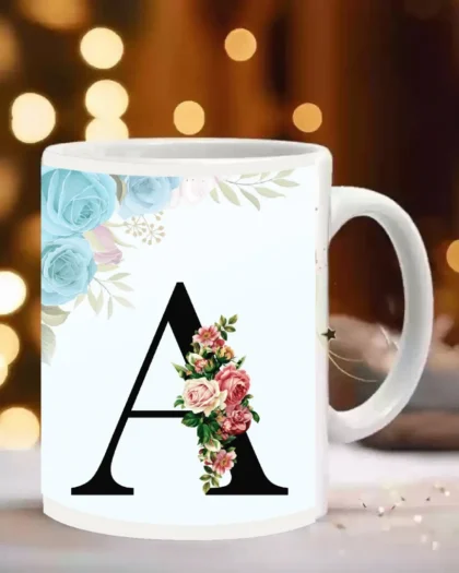 Customized coffee mug letters