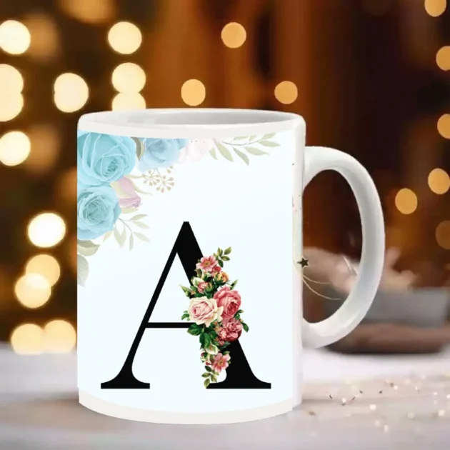 Customized coffee mug letters