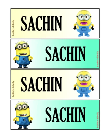 Name Labels Minion