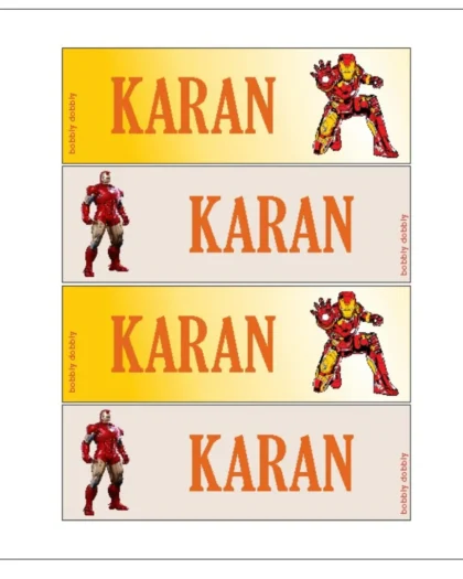 Name Labels Ironman