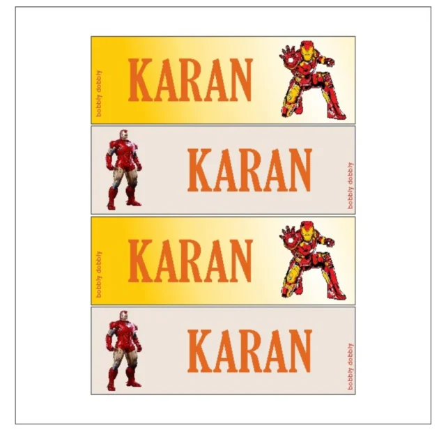 Name Labels Ironman