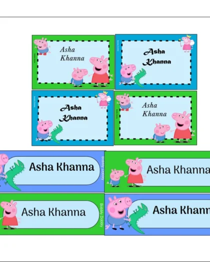 Name Label Combo PEPPA PIG